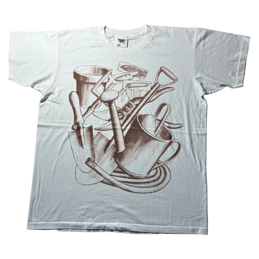 90s studio.Q 工具 アートT テネシーリバー USA製 ホワイト L a-u-2505-069