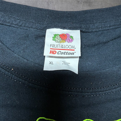 肋骨 スカル ボーン ネオンカラー フルーツオブザルーム ブラック XL a-u-2505-056