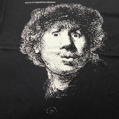 レンブラント 自画像 アートT 偉人T MUSEUM HET REMBRANDTHUIS ブラック a-u-2505-044