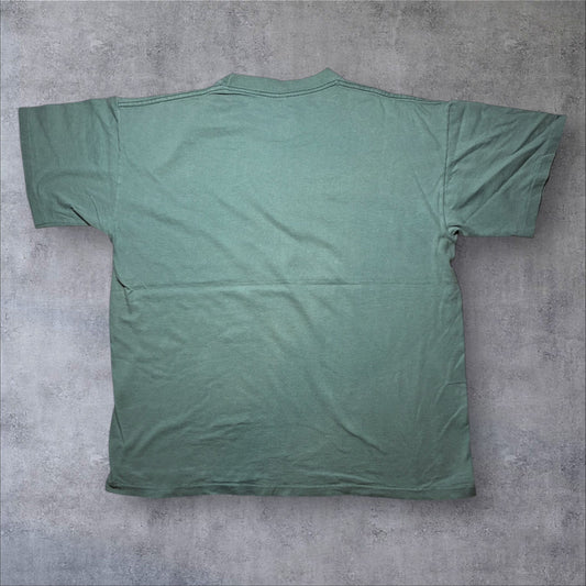 90s 太陽と月 love hope equality calcru USA製 カーキ L a-u-2505-052