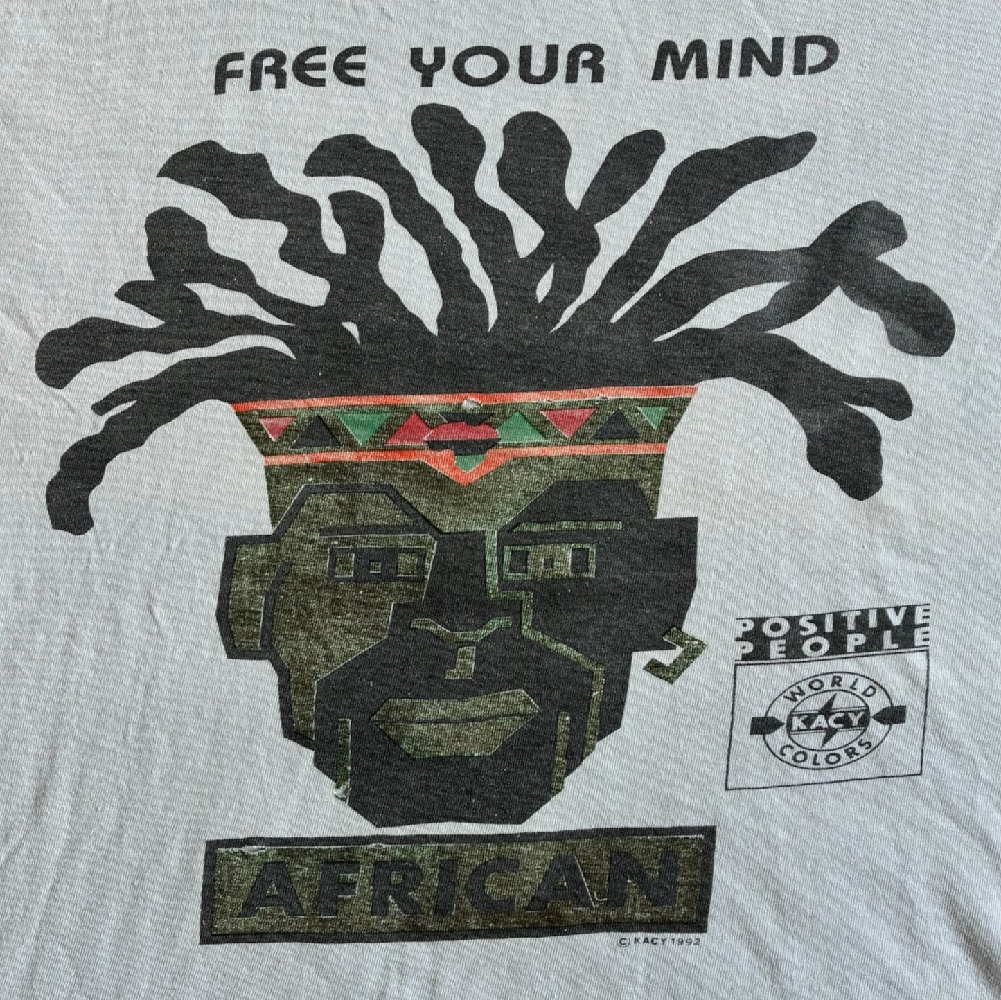 90s KACY WORLD COLORS "FREE YOUR MIND" KACY 1992 USA a-u-2505-011