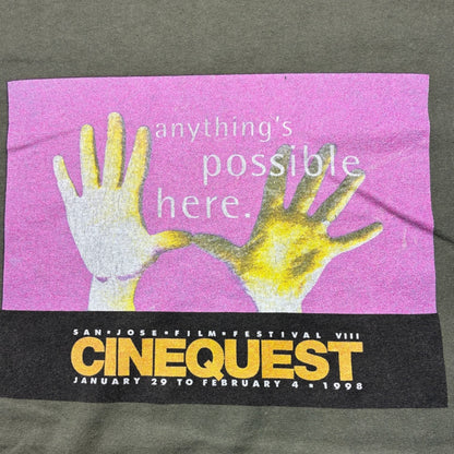90s 映画祭 CINEQUEST ONEITA カーキ XL a-u-2505-051