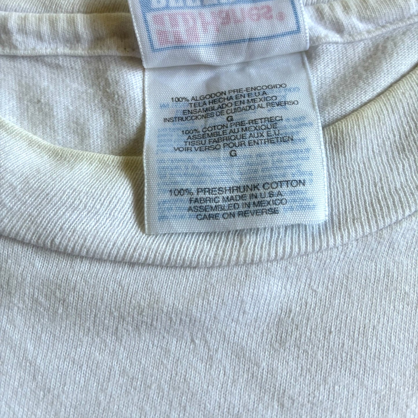 90s プロモT Hanes USA製 ホワイト L a-u-2505-018