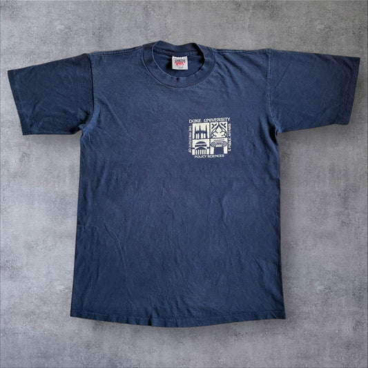 80s 90s duke university カレッジT ONEITA  USA製 L ネイビー a-u-2505-001