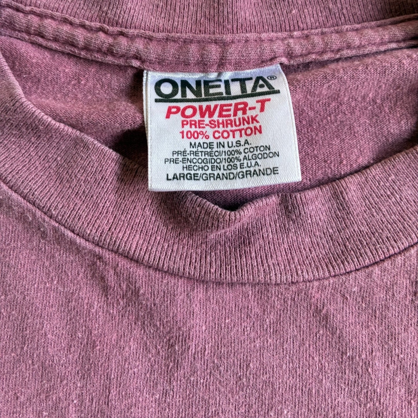 90s Jazz ジャズT ONEITA USA製 L エンジ a-u-2505-007