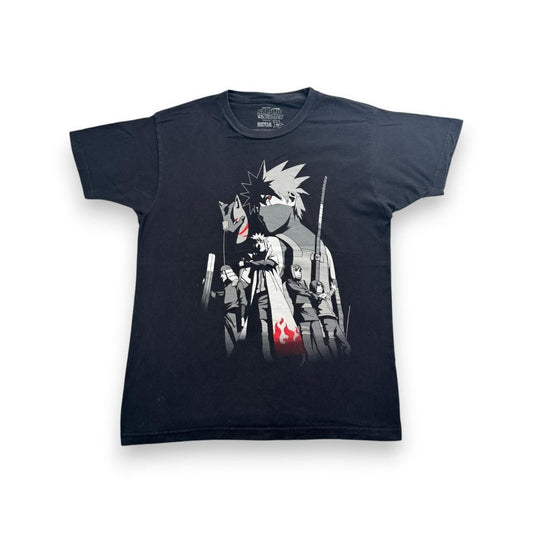 00s ナルト ナルト疾風伝 はたけカカシ Tシャツ 黒 M リップルジャンクション ch-u-2505-019
