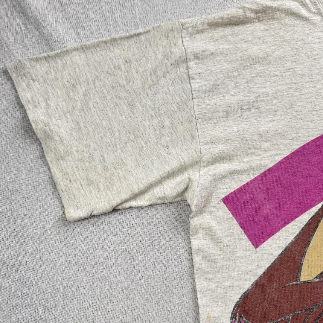 90s ルーニーテューンズ タズマニアンデビル Tシャツ USA製 グレー シングルステッチ ch-u-2505-082