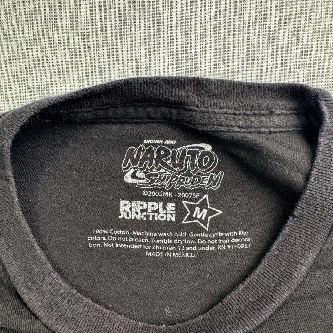 00s ナルト ナルト疾風伝 はたけカカシ Tシャツ 黒 M リップルジャンクション ch-u-2505-019