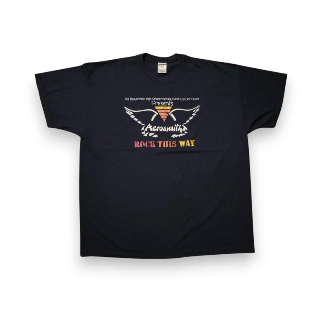 Aerosmith エアロスミス Tシャツ バンT 3XL 黒 ba-000019