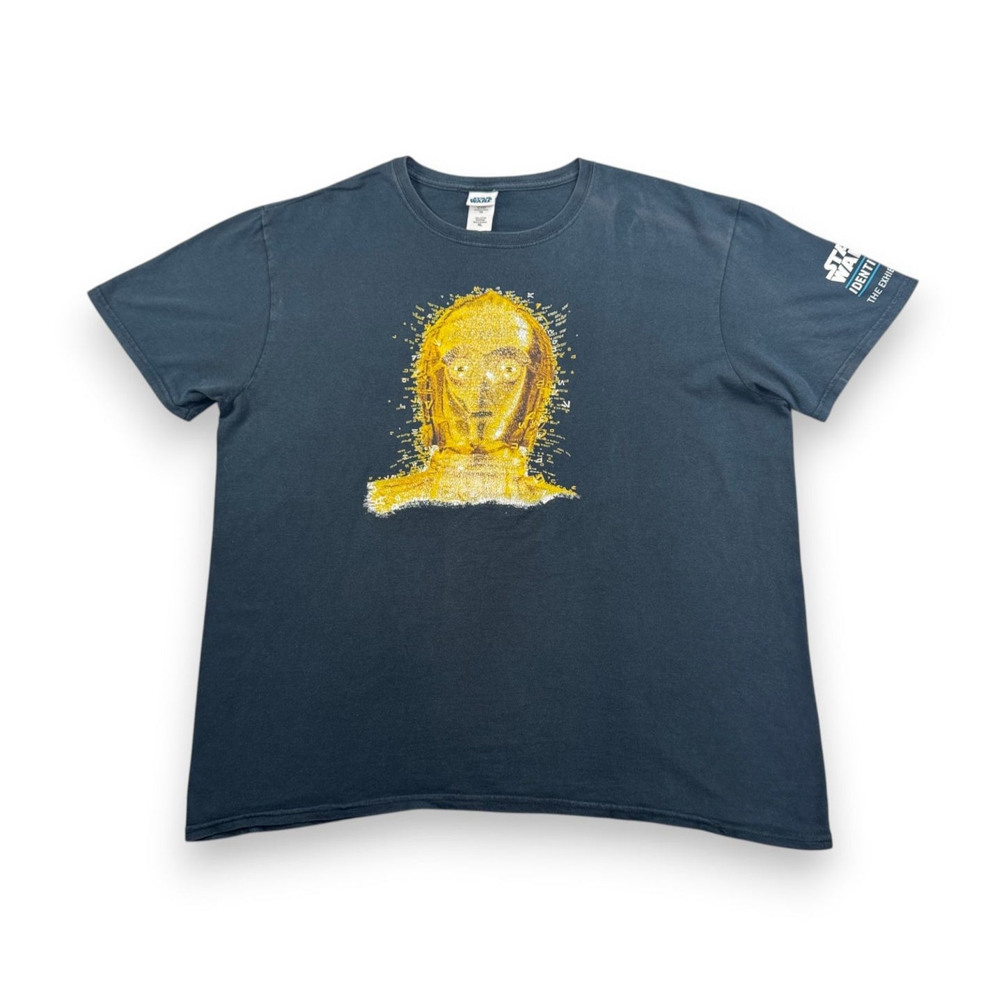 00s スターウォーズ STAR WARS C3PO Tシャツ C-3PO 映画T ネイビー d-u-2505-014