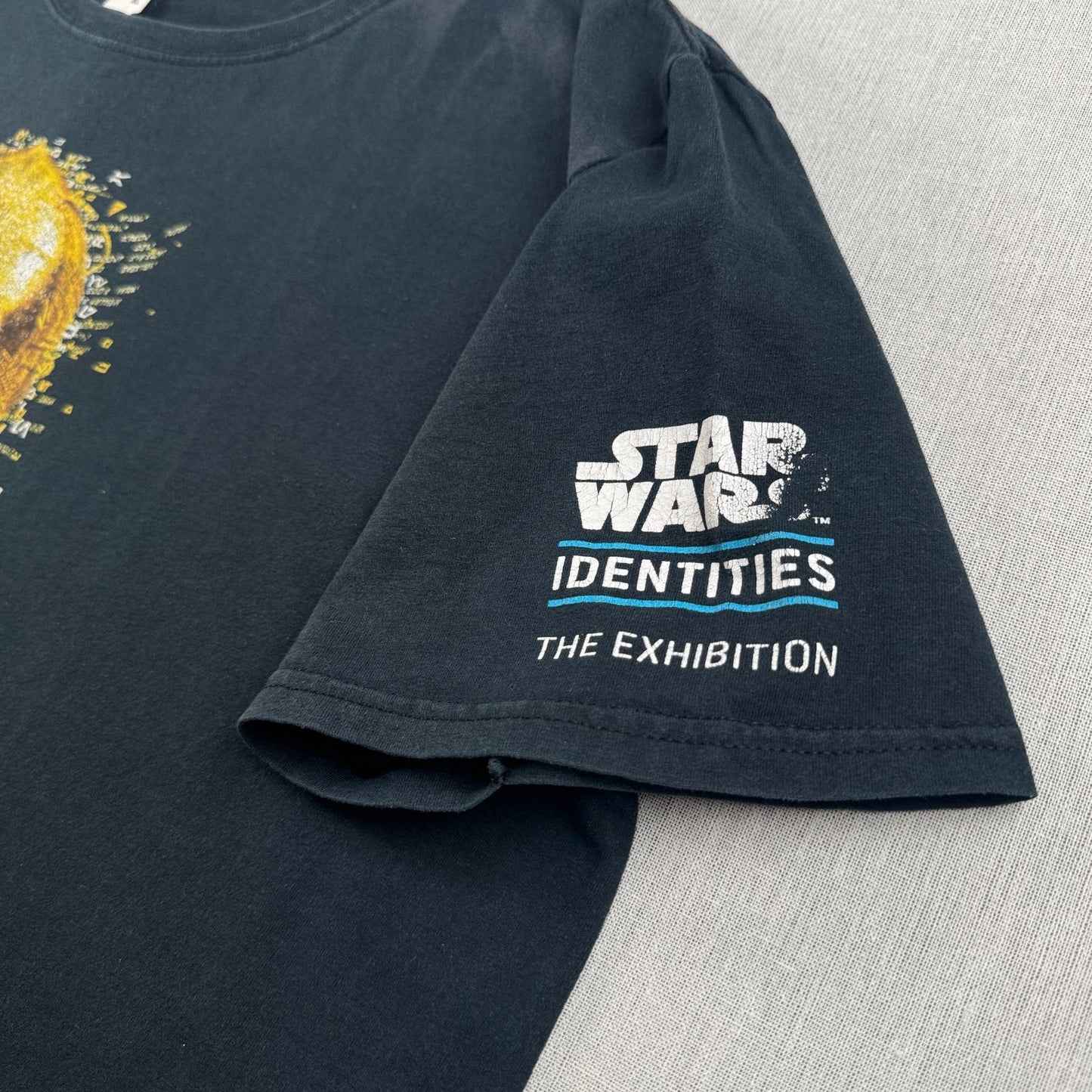 00s スターウォーズ STAR WARS C3PO Tシャツ C-3PO 映画T ネイビー d-u-2505-014
