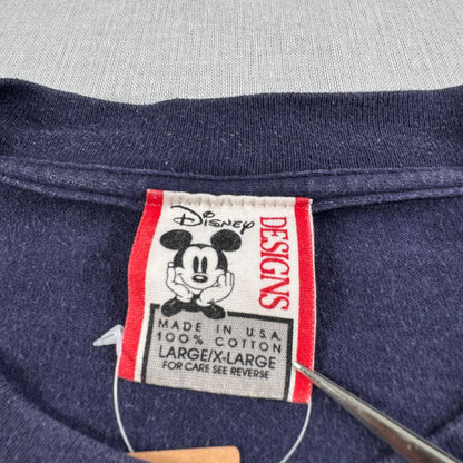 90s ディズニー Tシャツ タワーホテル タワーオブテラー USA製 ネイビー XL disney d-u-2505-013