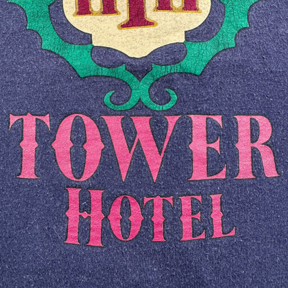 90s ディズニー Tシャツ タワーホテル タワーオブテラー USA製 ネイビー XL disney d-u-2505-013