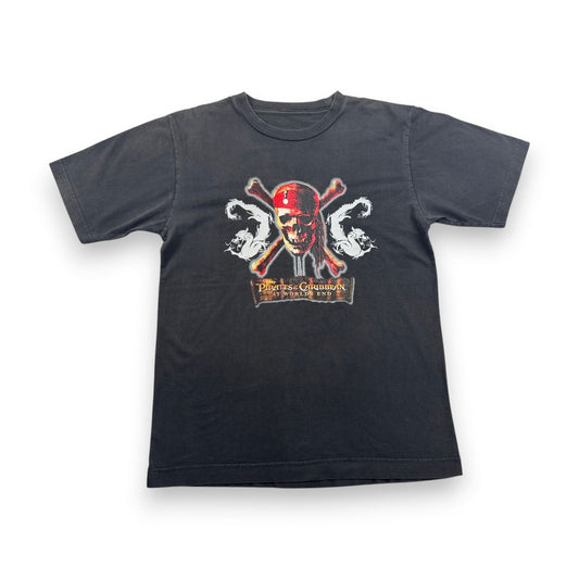00s パイレーツオブカリビアン ディズニー Tシャツ at world end 黒 映画T d-u-2505-018