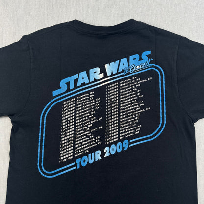 00s スターウォーズ STAR WARS コンサート Tシャツ 黒 M ツアー d-u-2505-016