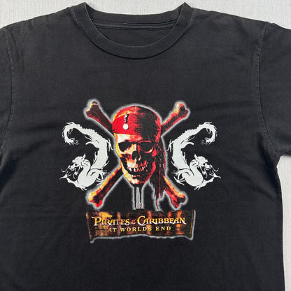 00s パイレーツオブカリビアン ディズニー Tシャツ at world end 黒 映画T d-u-2505-018
