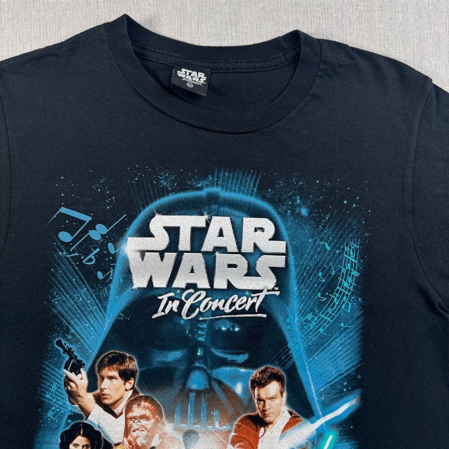 00s スターウォーズ STAR WARS コンサート Tシャツ 黒 M ツアー d-u-2505-016