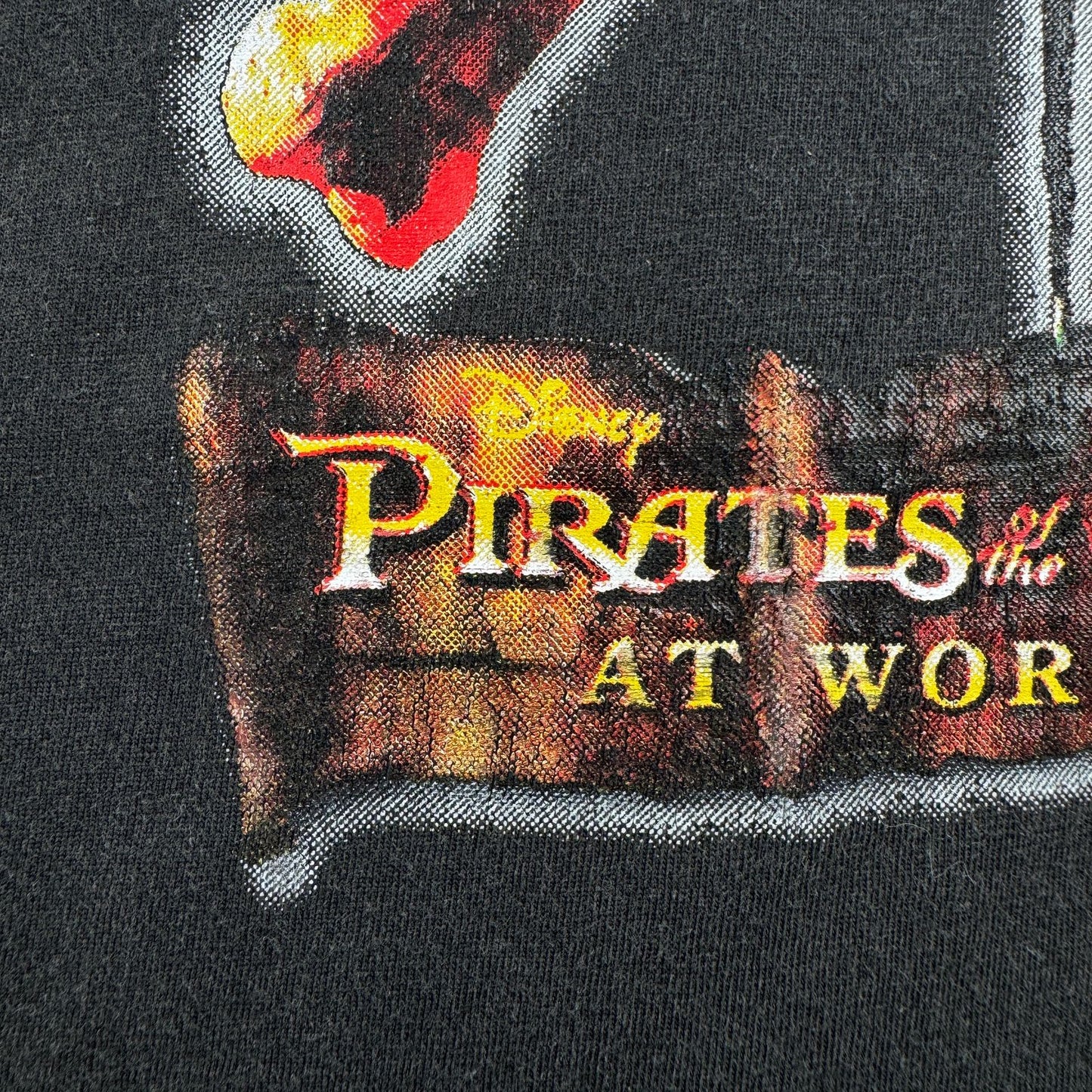 00s パイレーツオブカリビアン ディズニー Tシャツ at world end 黒 映画T d-u-2505-018