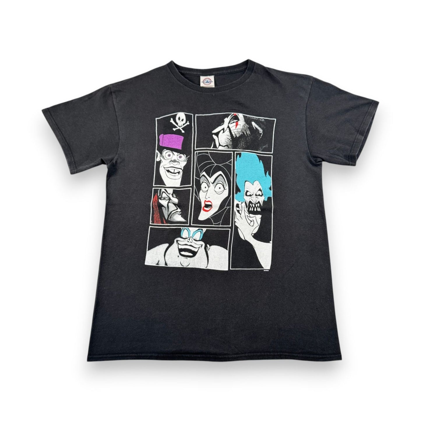 00s ディズニー ヴィランズ Tシャツ 黒 映画T Disney d-u-2505-020