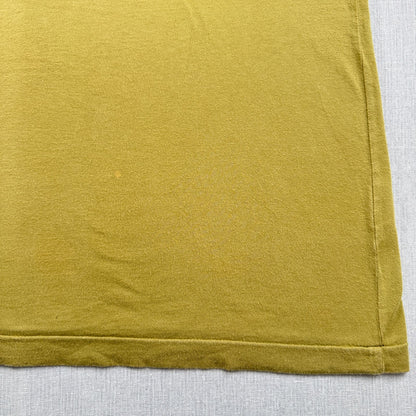 80s 90s ミッキー ディズニー Tシャツ DIA CLUB disney M カーキ シングルステッチ d-u-2505-019