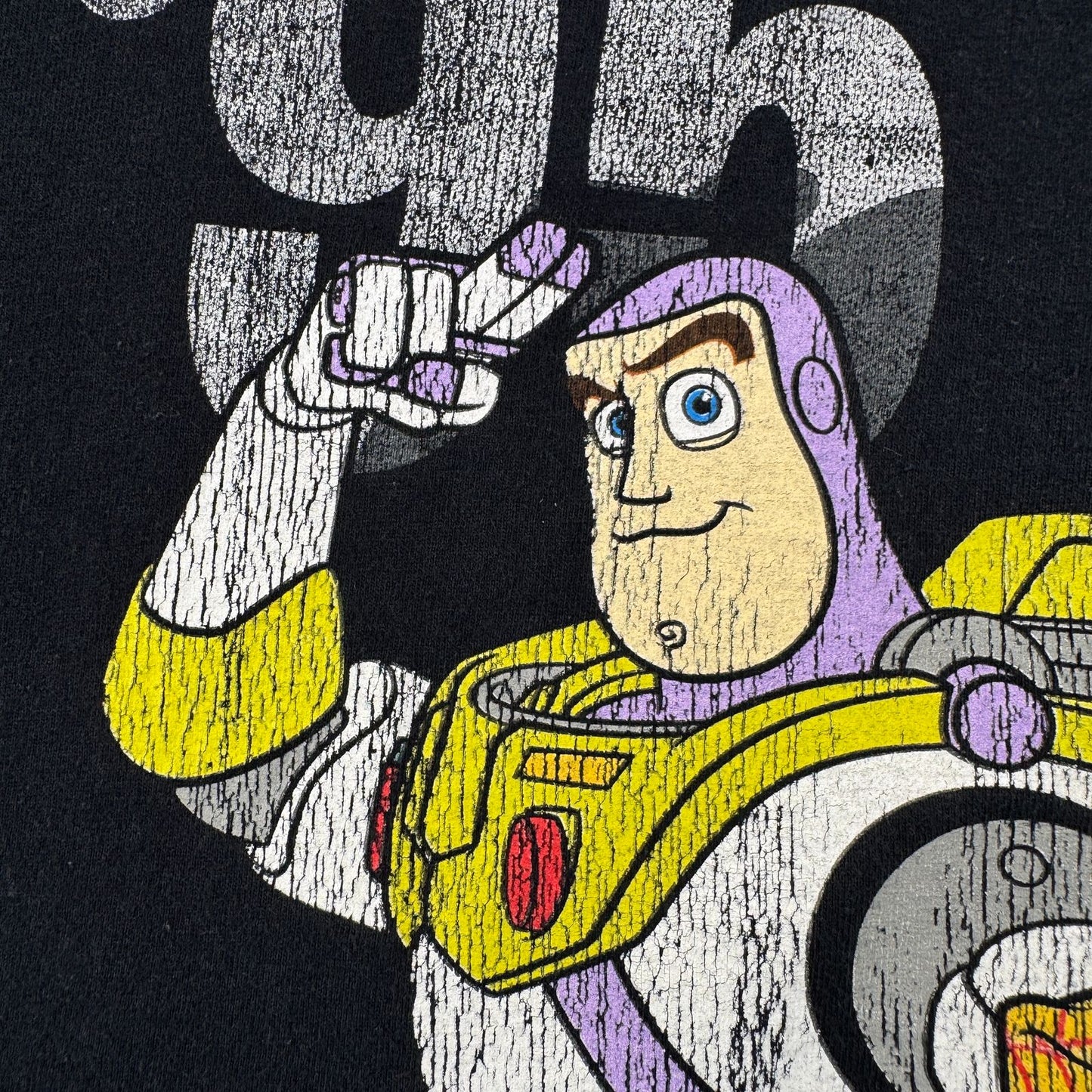 Disney トイストーリー 映画 ムービー Tシャツ ウッディ バズライトイヤー ディズニー 黒 L d-u-2505-024