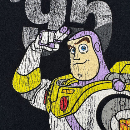 Disney トイストーリー 映画 ムービー Tシャツ ウッディ バズライトイヤー ディズニー 黒 L d-u-2505-024