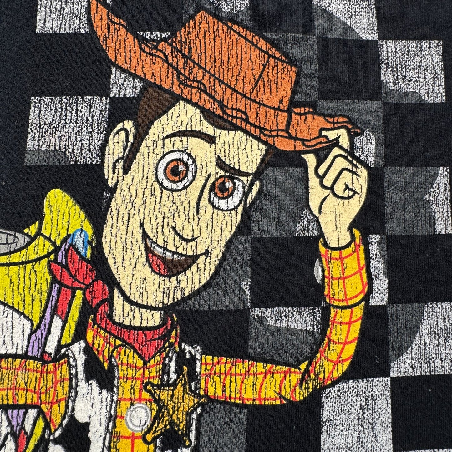 Disney トイストーリー 映画 ムービー Tシャツ ウッディ バズライトイヤー ディズニー 黒 L d-u-2505-024