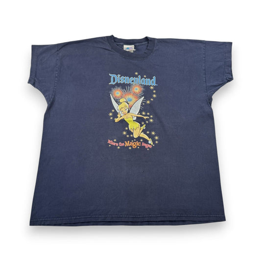 90s ディズニー ティンカーベル Tシャツ ネイビー 2XL d-u-2505-028
