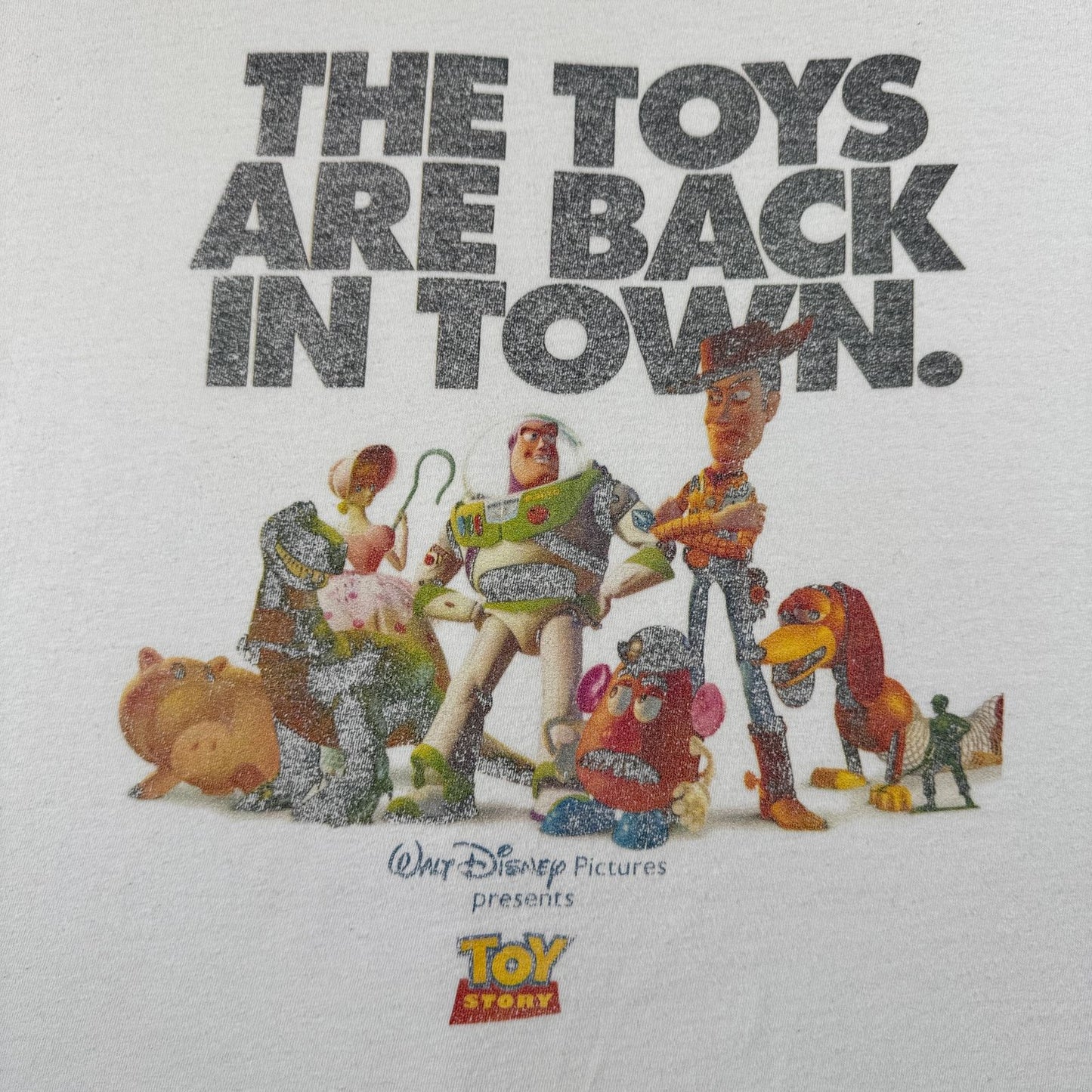 00s トイストーリー Tシャツ ディズニー Disney 白 映画T XL d-u-2505-027