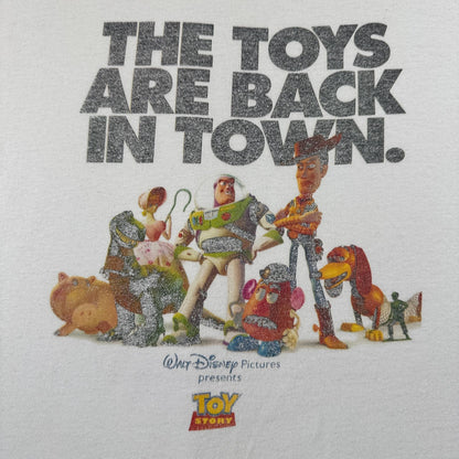 00s トイストーリー Tシャツ ディズニー Disney 白 映画T XL d-u-2505-027