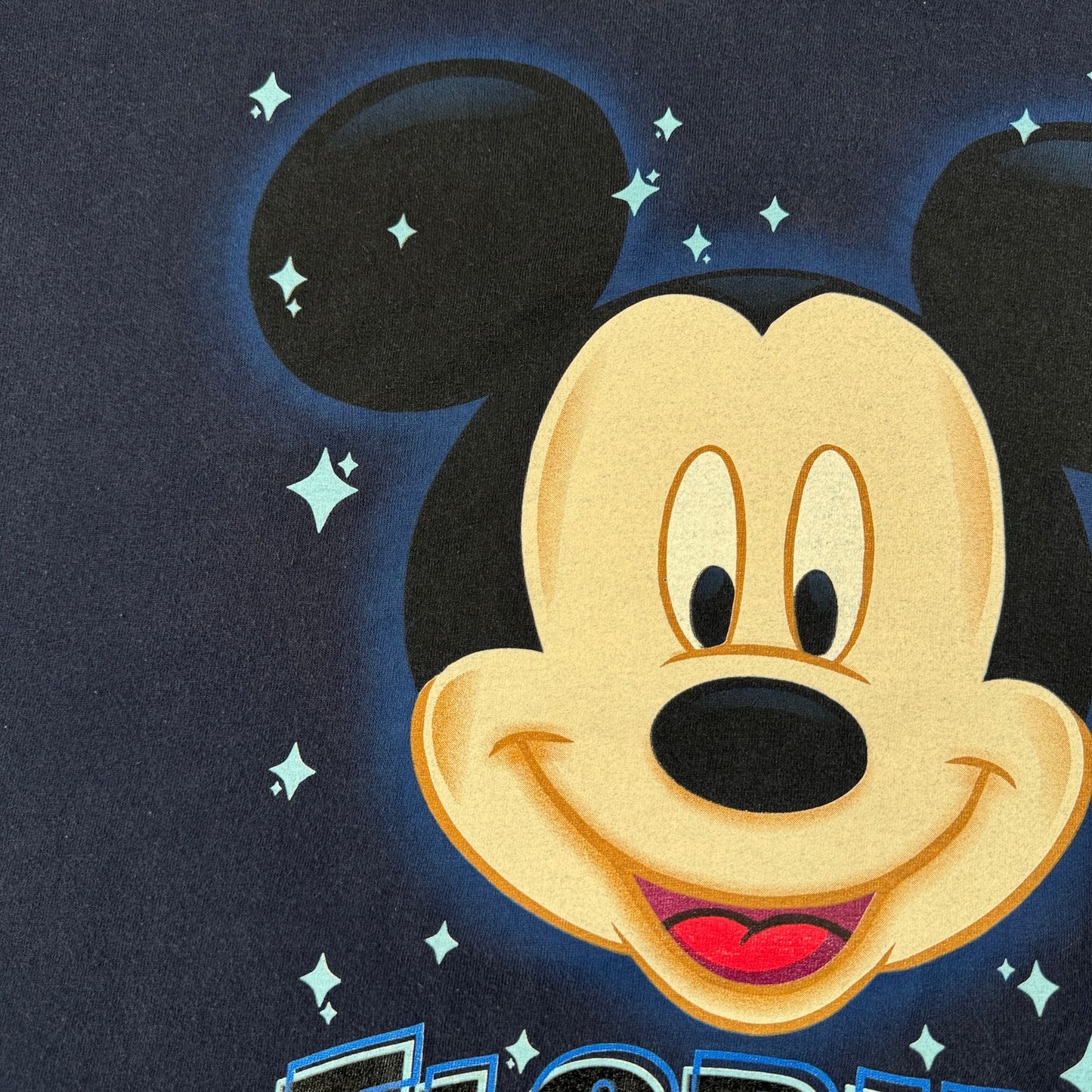 00s ミッキー ディズニー Tシャツ フロリダ 限定 mickey ネイビー 2XL d-u-2505-029