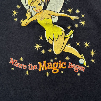 90s ディズニー ティンカーベル Tシャツ ネイビー 2XL d-u-2505-028