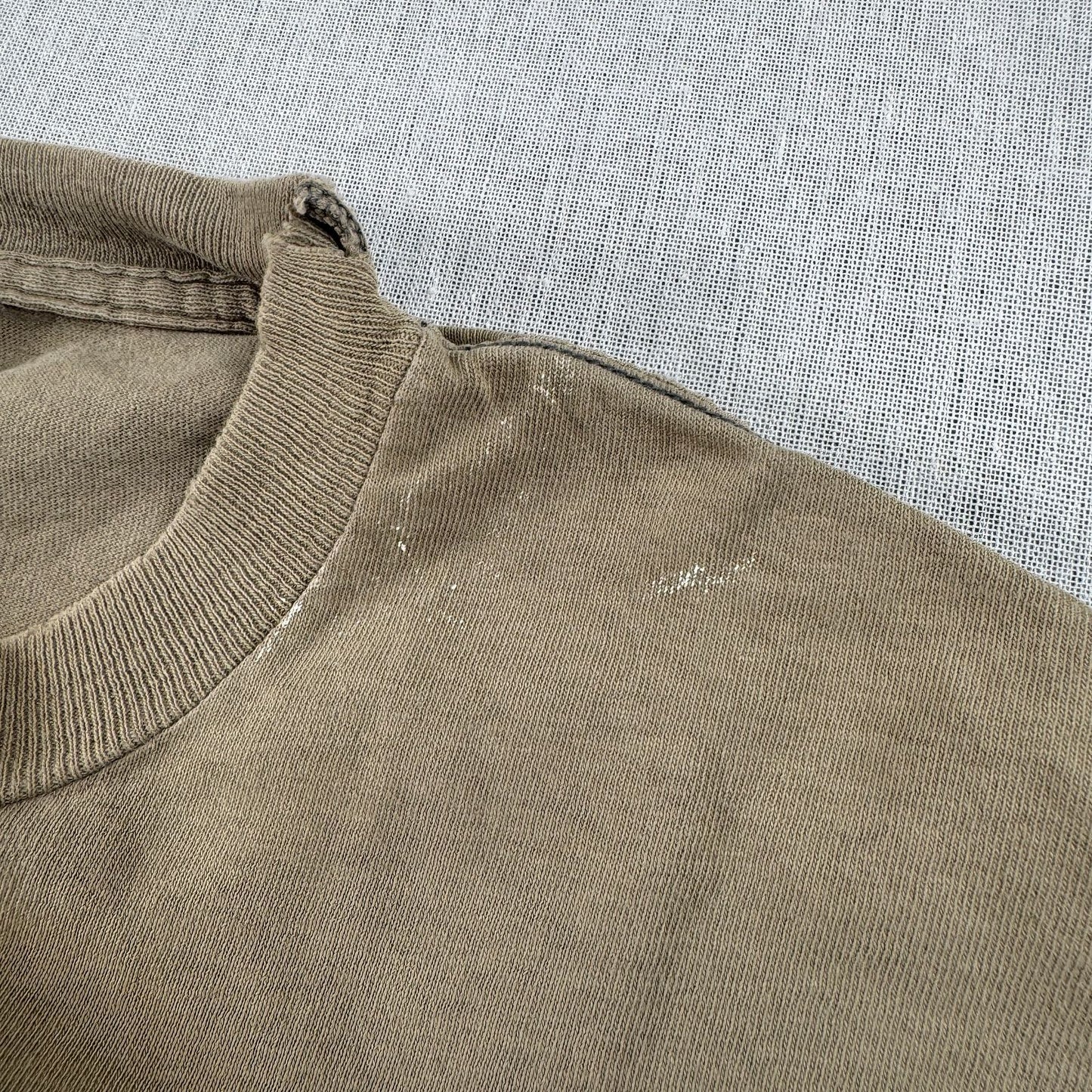 90s スターウォーズ STAR WARS REBELWEAR エピソード4 ルーク レイア Tシャツ 映画T USA製 カーキ changes ダメージ lucasfilm d-u-2505-033