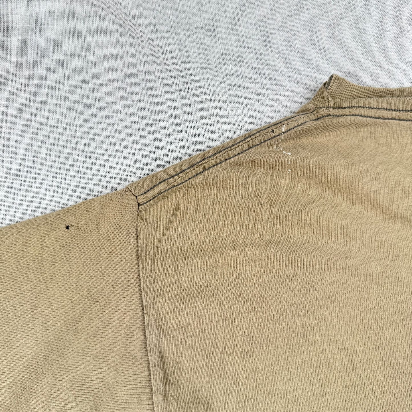 90s スターウォーズ STAR WARS REBELWEAR エピソード4 ルーク レイア Tシャツ 映画T USA製 カーキ changes ダメージ lucasfilm d-u-2505-033