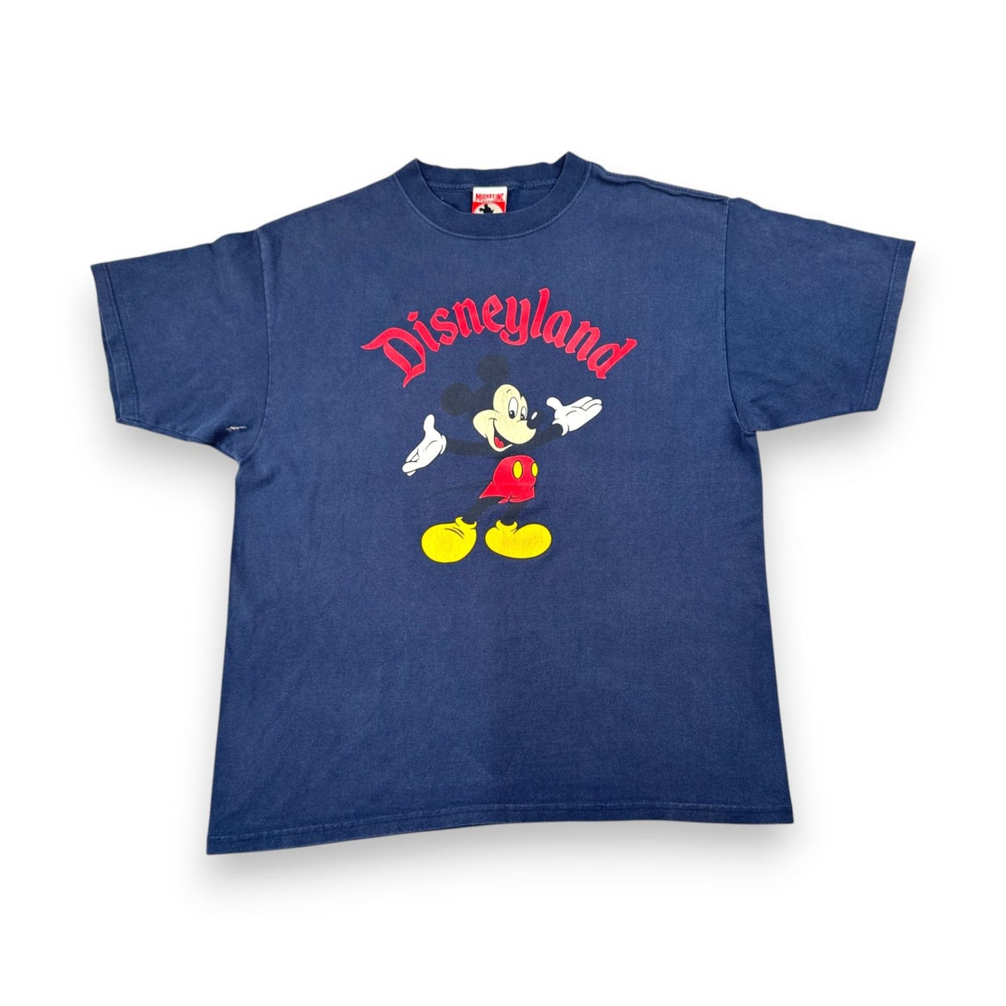 90s ディズニー ランド Tシャツ ミッキー disney USA製 ネイビー XL d-u-2505-044