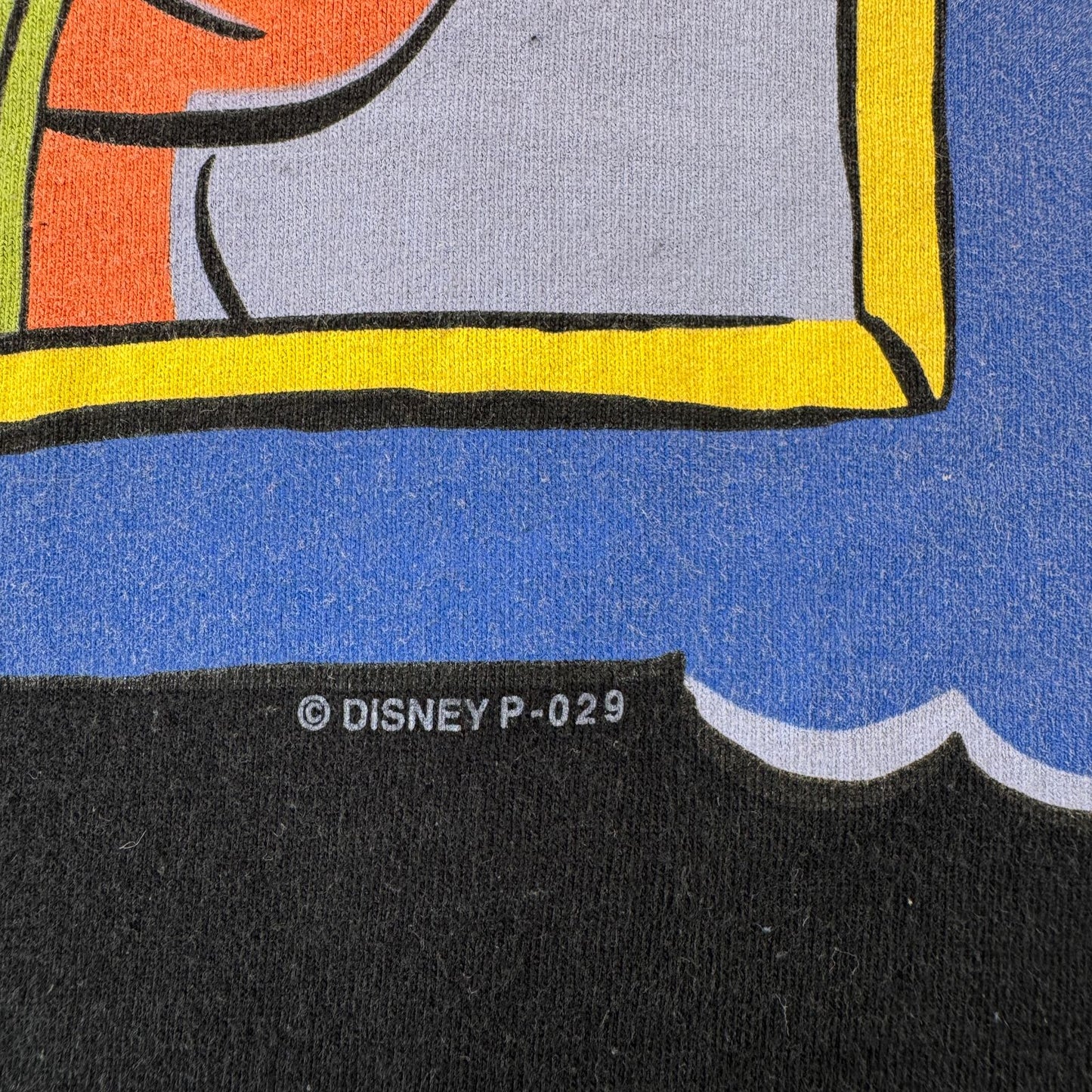 90s ディズニー ティガー プーさん Tシャツ 黒 disney シングルステッチ d-u-2505-034