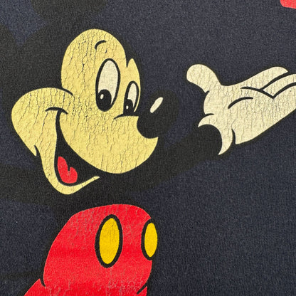 90s ディズニー ランド Tシャツ ミッキー disney USA製 ネイビー XL d-u-2505-044