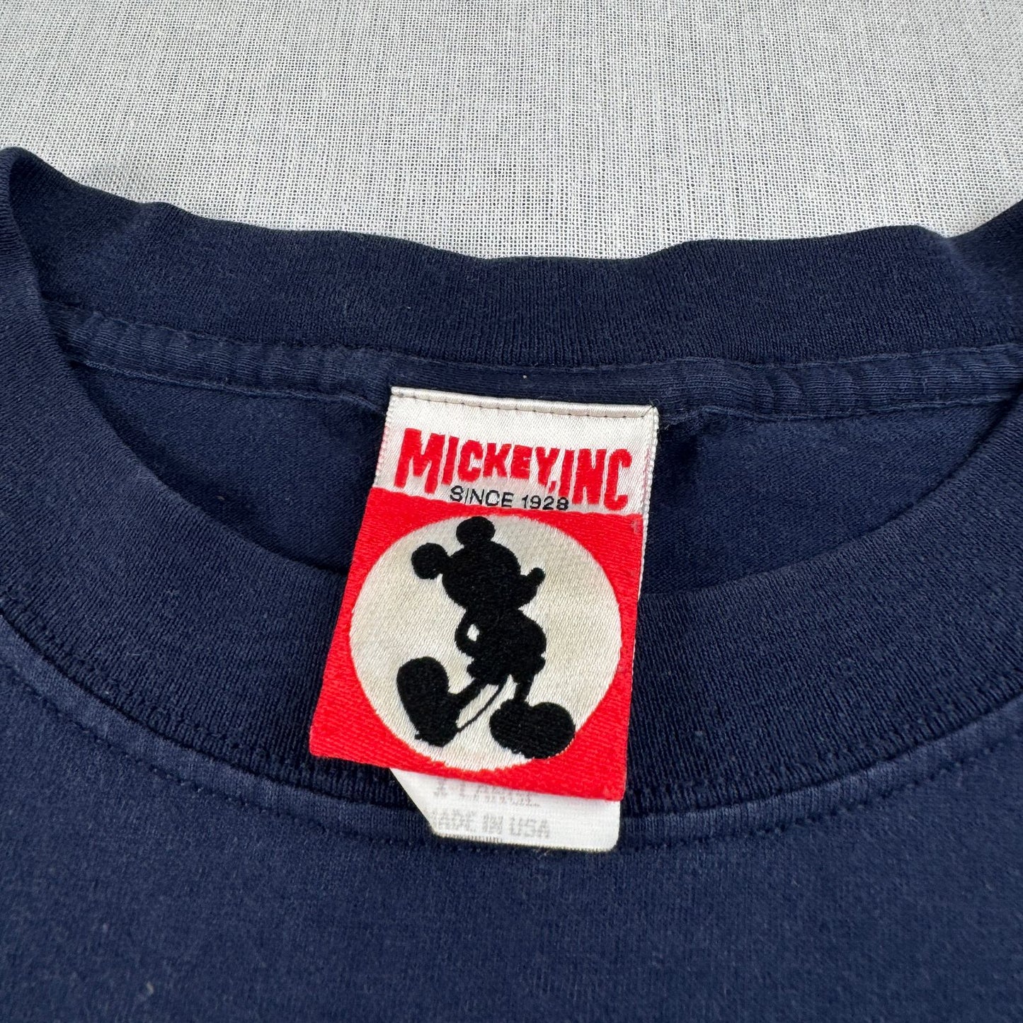 90s ディズニー ランド Tシャツ ミッキー disney USA製 ネイビー XL d-u-2505-044