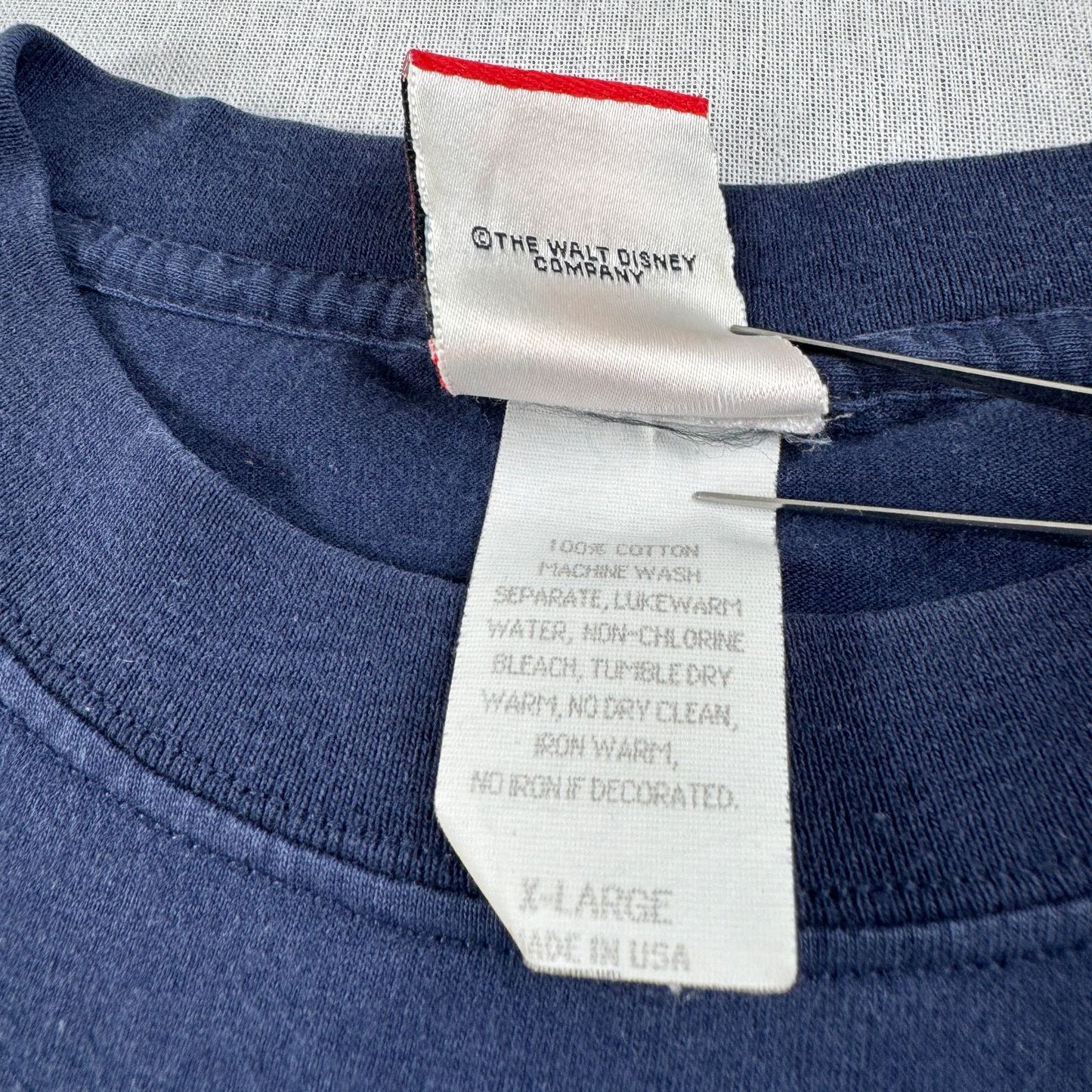 90s ディズニー ランド Tシャツ ミッキー disney USA製 ネイビー XL d-u-2505-044
