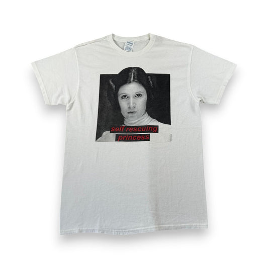 00s スターウォーズ STAR WARS レイア姫 lucasfilm Tシャツ エピソード4 映画T L 白 d-x-2505-007