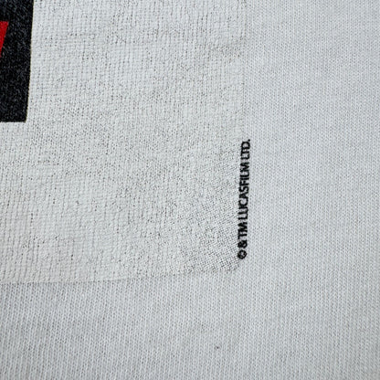 00s スターウォーズ STAR WARS レイア姫 lucasfilm Tシャツ エピソード4 映画T L 白 d-x-2505-007