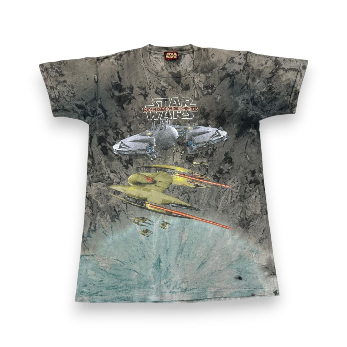 90s スターウォーズ STAR WARS ファントムメナス エピソード1 Tシャツ 映画T タイダイ USA製 シングルステッチ lucasfilm d-x-2505-013
