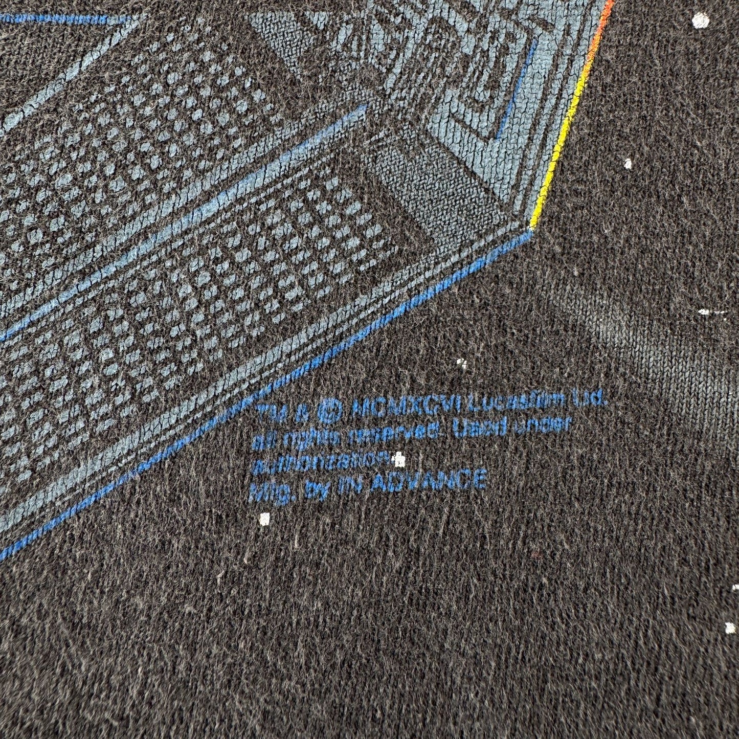 90s スターウォーズ STAR WARS ダースベイダー エピソード4 Tシャツ 映画T グレー USA製 シングルステッチ lucasfilm advance フェード d-x-2505-008
