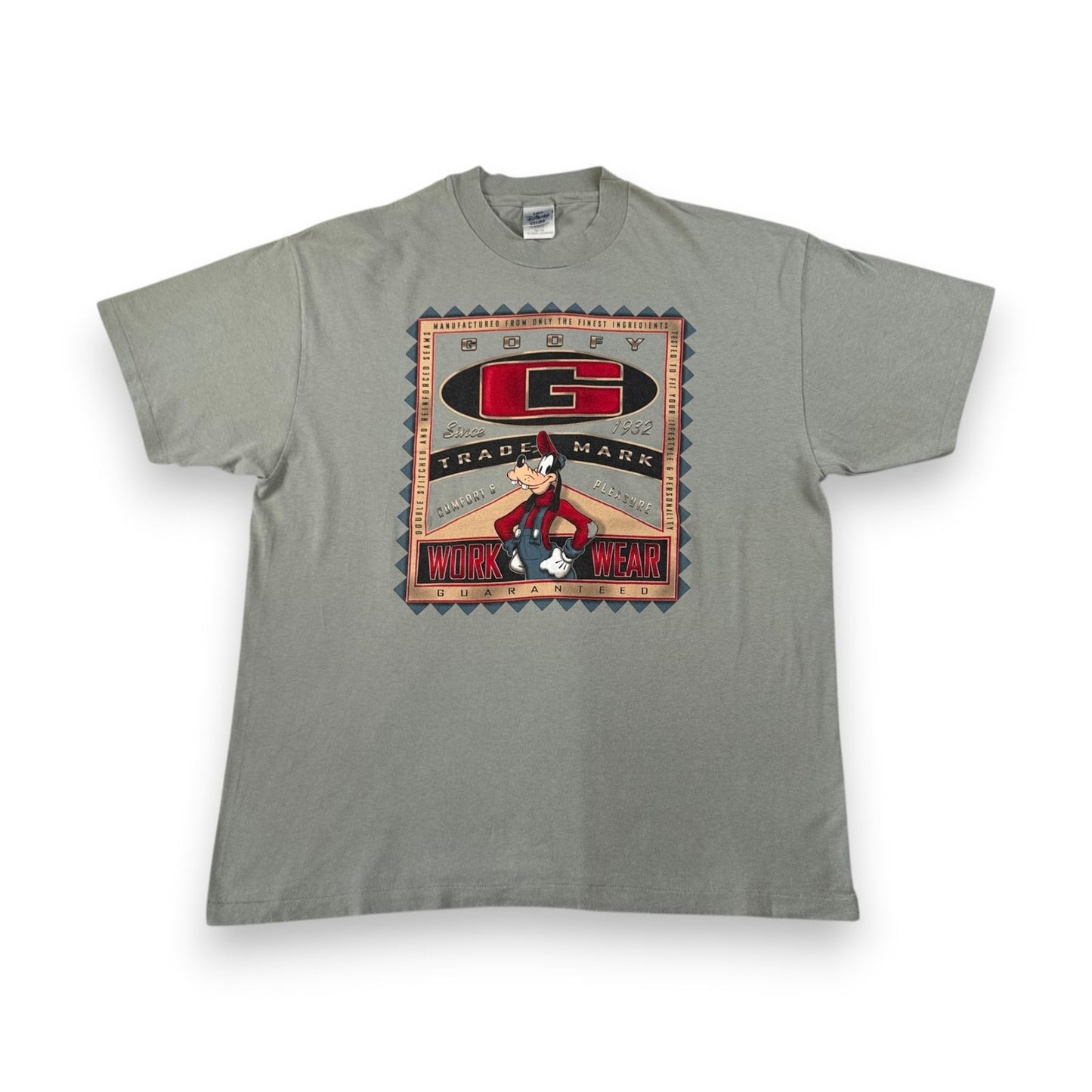 90s ディズニー グーフィー Tシャツ USA製 goofy disney カーキ XL くすみカラー disney d-x-2505-014