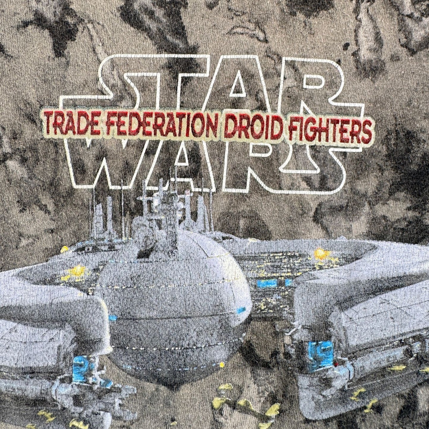 90s スターウォーズ STAR WARS ファントムメナス エピソード1 Tシャツ 映画T タイダイ USA製 シングルステッチ lucasfilm d-x-2505-013