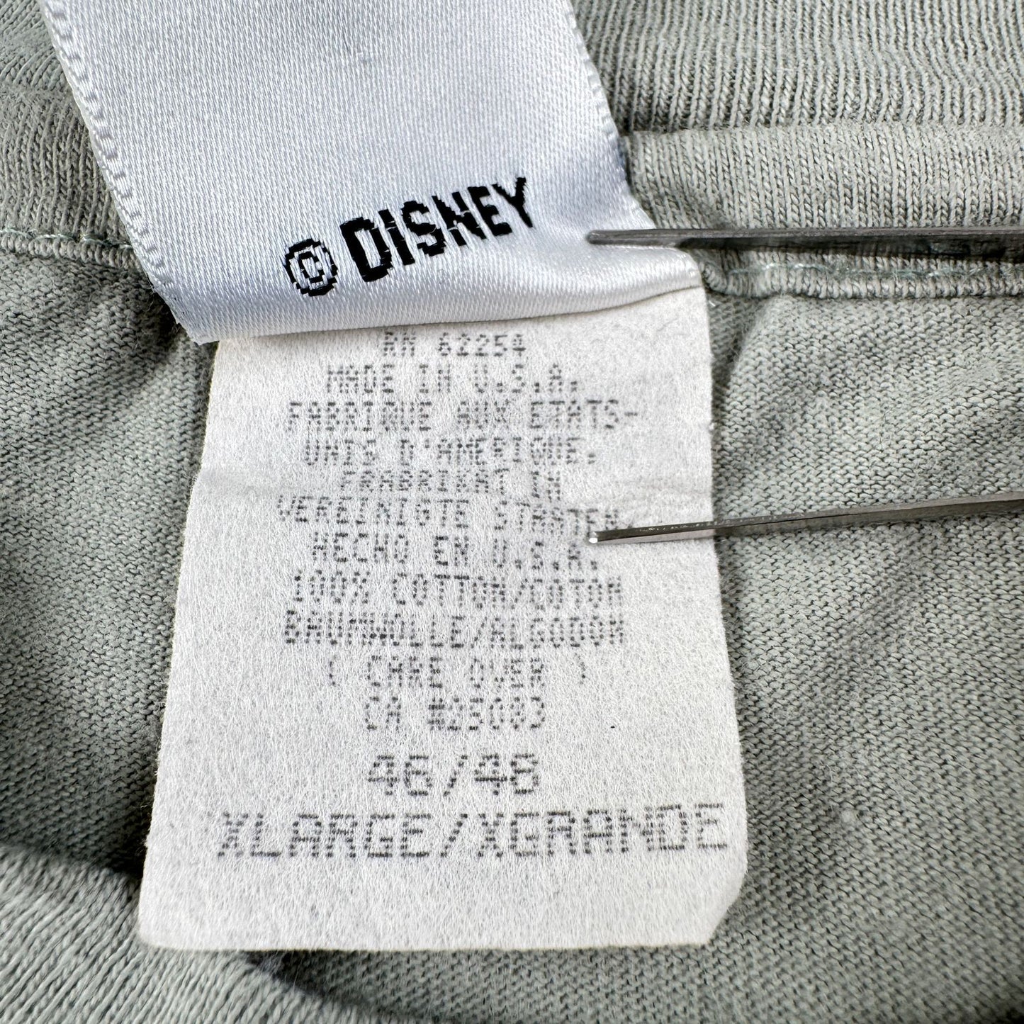90s ディズニー グーフィー Tシャツ USA製 goofy disney カーキ XL くすみカラー disney d-x-2505-014
