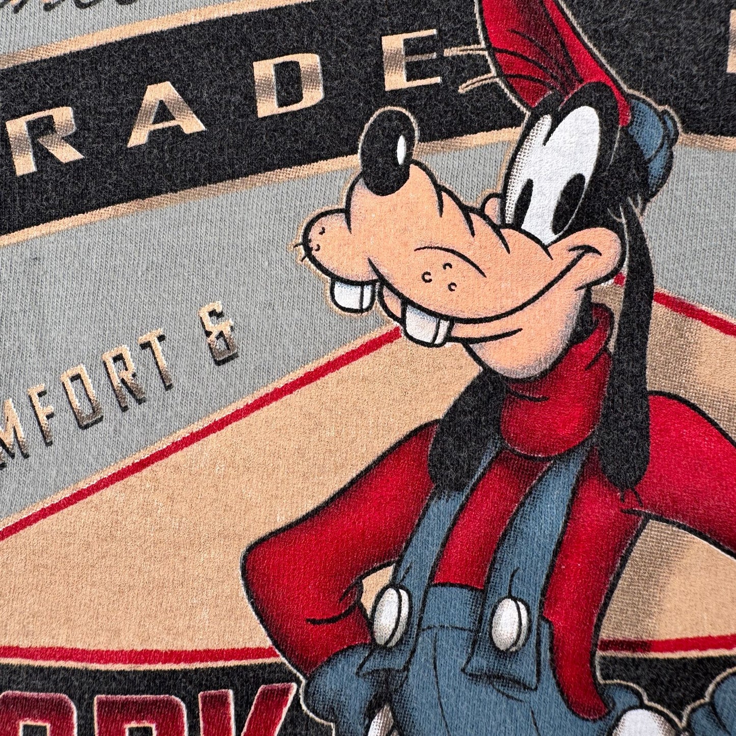 90s ディズニー グーフィー Tシャツ USA製 goofy disney カーキ XL くすみカラー disney d-x-2505-014