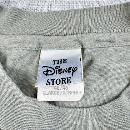 90s ディズニー グーフィー Tシャツ USA製 goofy disney カーキ XL くすみカラー disney d-x-2505-014