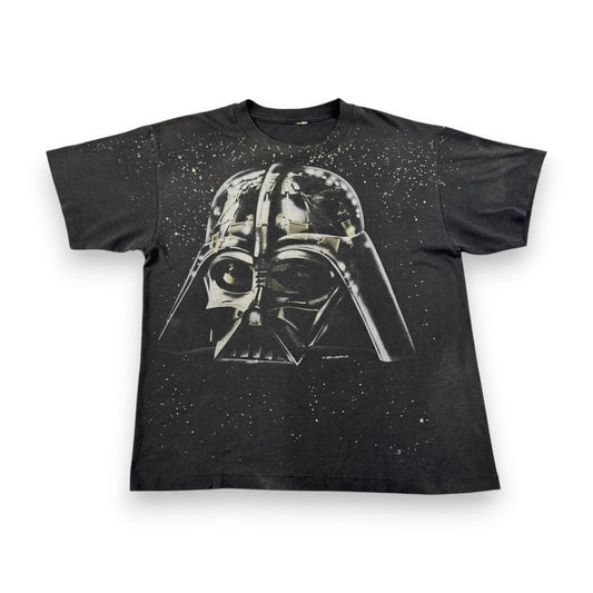 90s スターウォーズ STAR WARS ダースベイダー Tシャツ 映画T 黒 USA製 シングルステッチ lucasfilm 1996 フェード d-x-2505-015