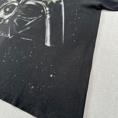90s スターウォーズ STAR WARS ダースベイダー Tシャツ 映画T 黒 USA製 シングルステッチ lucasfilm 1996 フェード d-x-2505-015